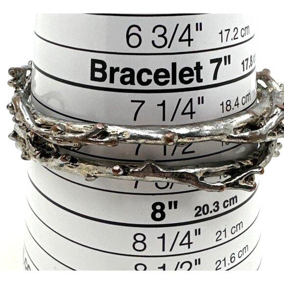 Twig Branch Vine Bangle Bracelets Two Toned Nature Inspired - Picture 8 of 8